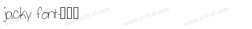 jacky font字体转换